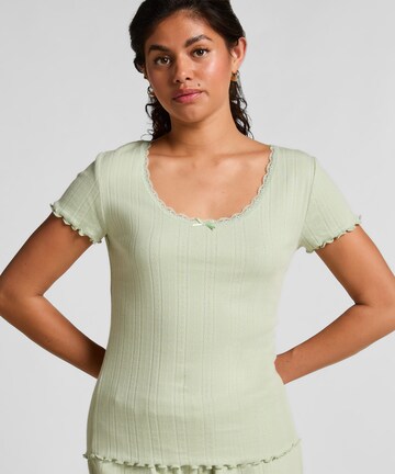 Hunkemöller Schlafshirt in Grün: Vorderseite