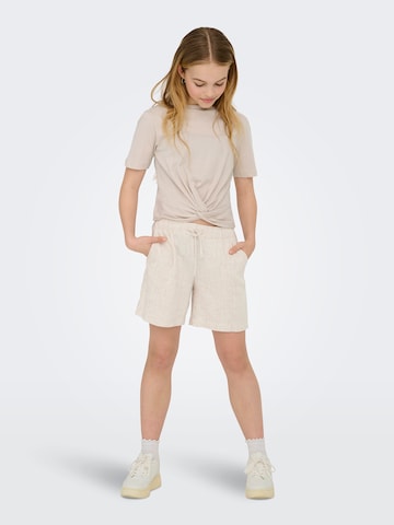 T-Shirt 'KOGREX' ONLY GIRLS en beige