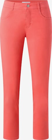 Angels Regular Pants 'Cici Crop Slit' in Pink: front