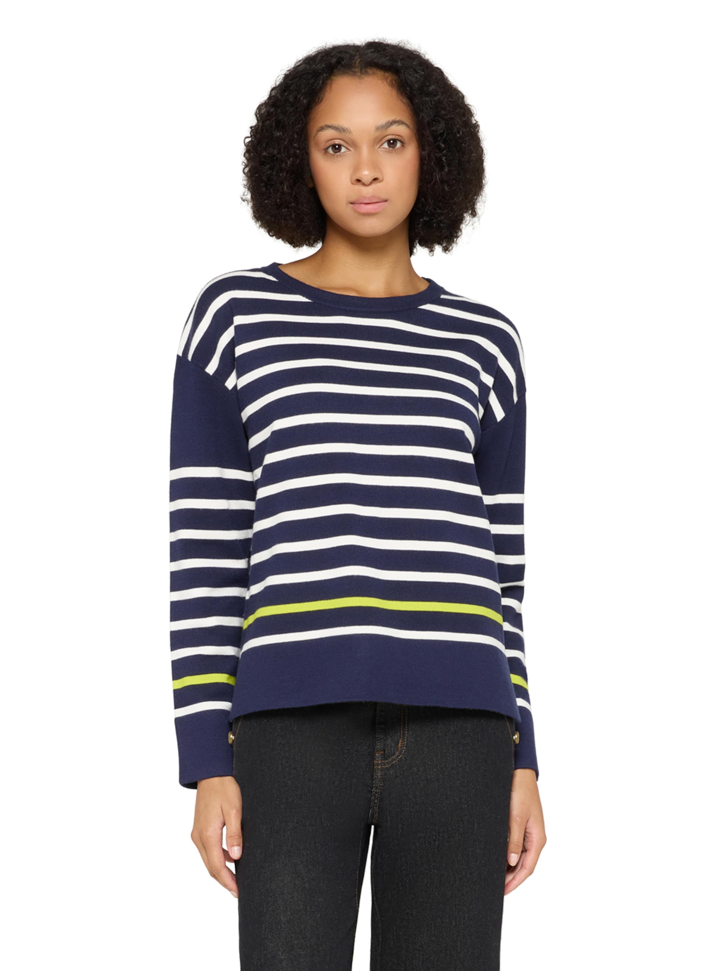 Cartoon Sweater in Blue: front