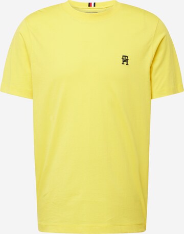 T-Shirt TOMMY HILFIGER en jaune : devant