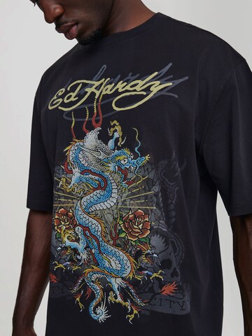 Ed Hardy T-Shirt in Schwarz