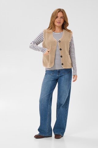 Kaffe - Chaleco en beige