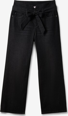 SHEEGO - Perna larga Calças de ganga em preto: frente