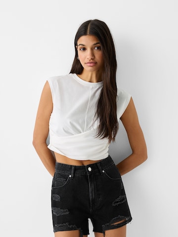 Bershka Regular Jeans in Zwart