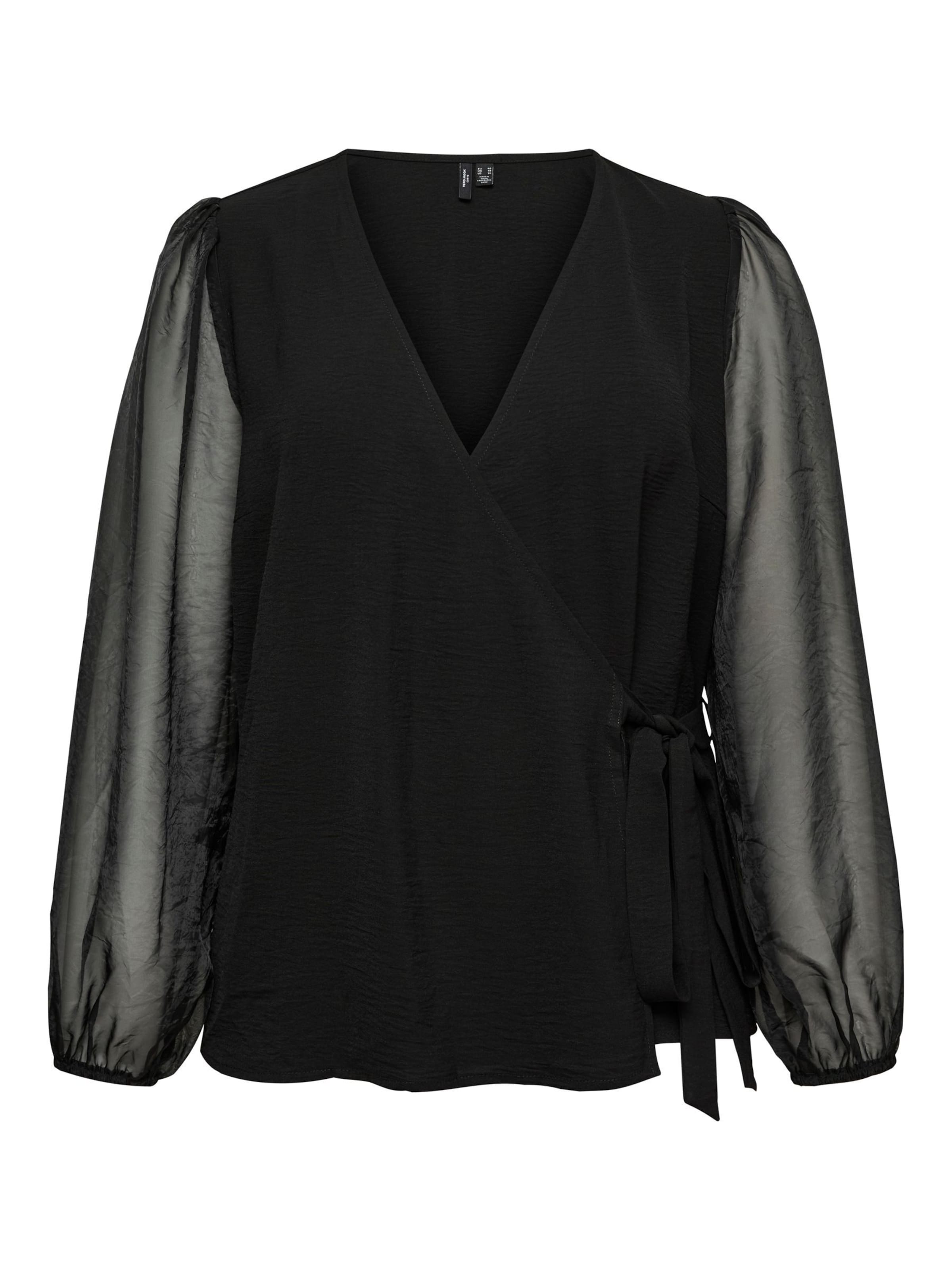 Vero Moda Curve - Blusa 'VMCalva' en negro: frente