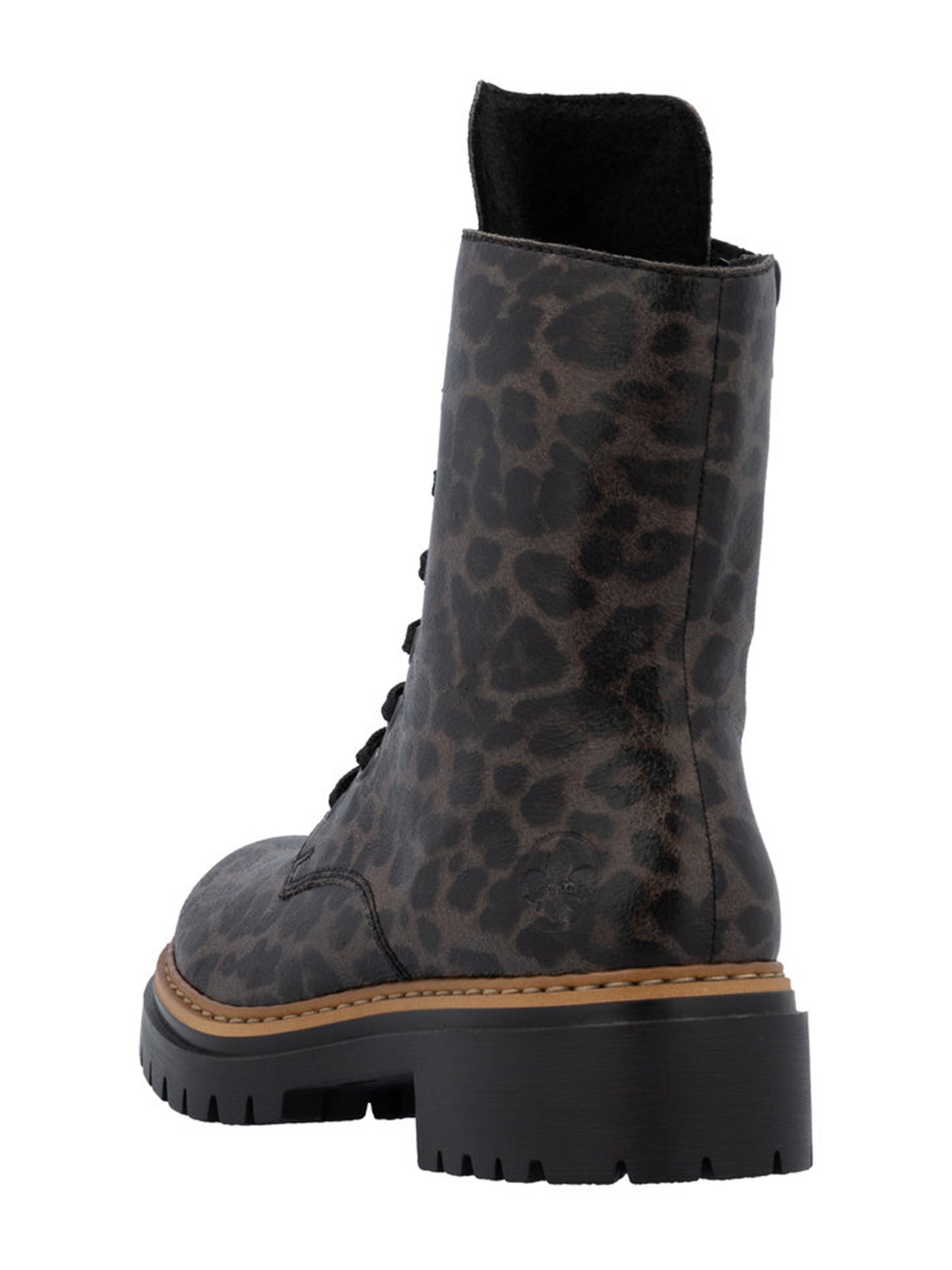 Rieker Lace-Up Ankle Boots in Brown