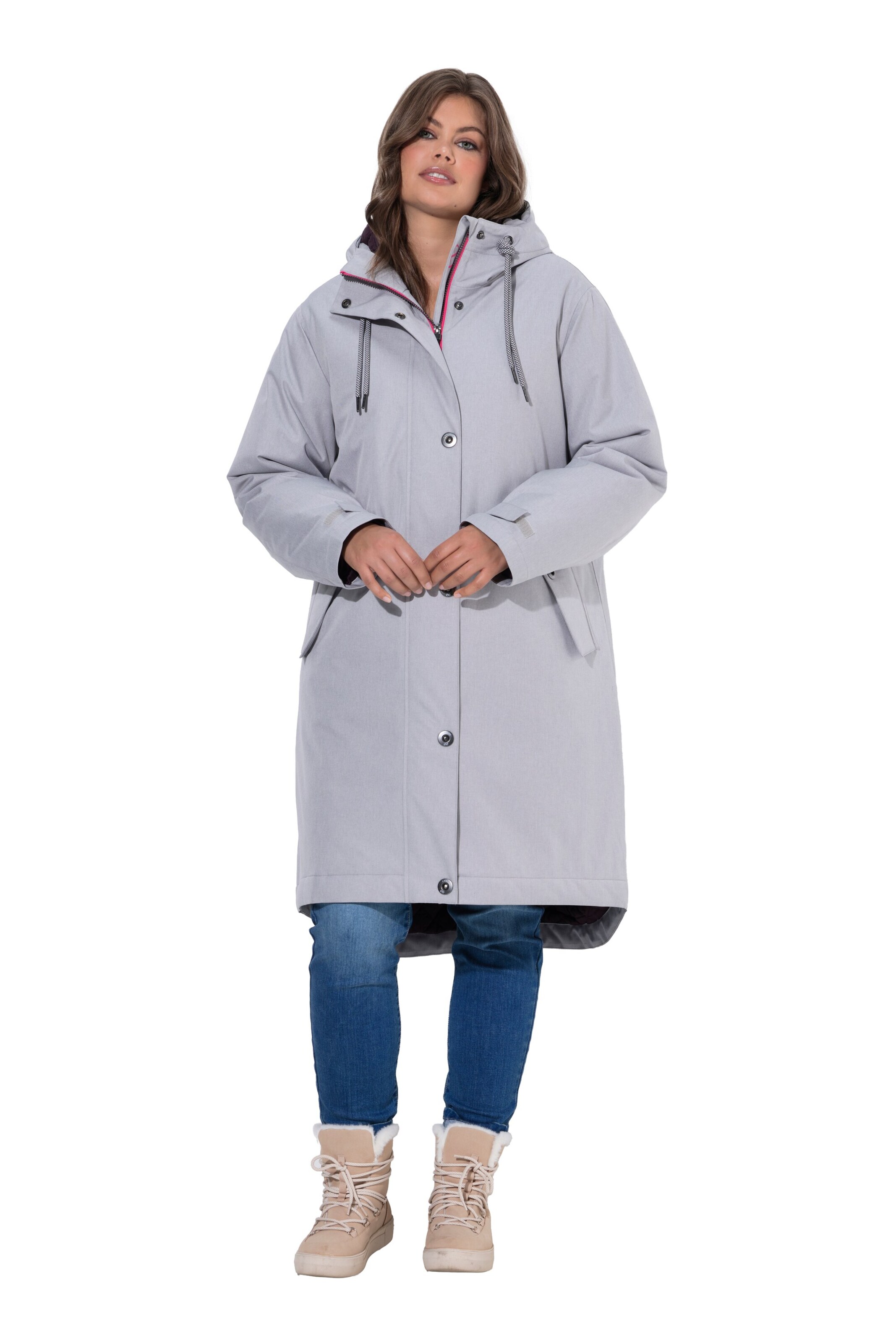 LAURASØN Raincoat in Grey: front