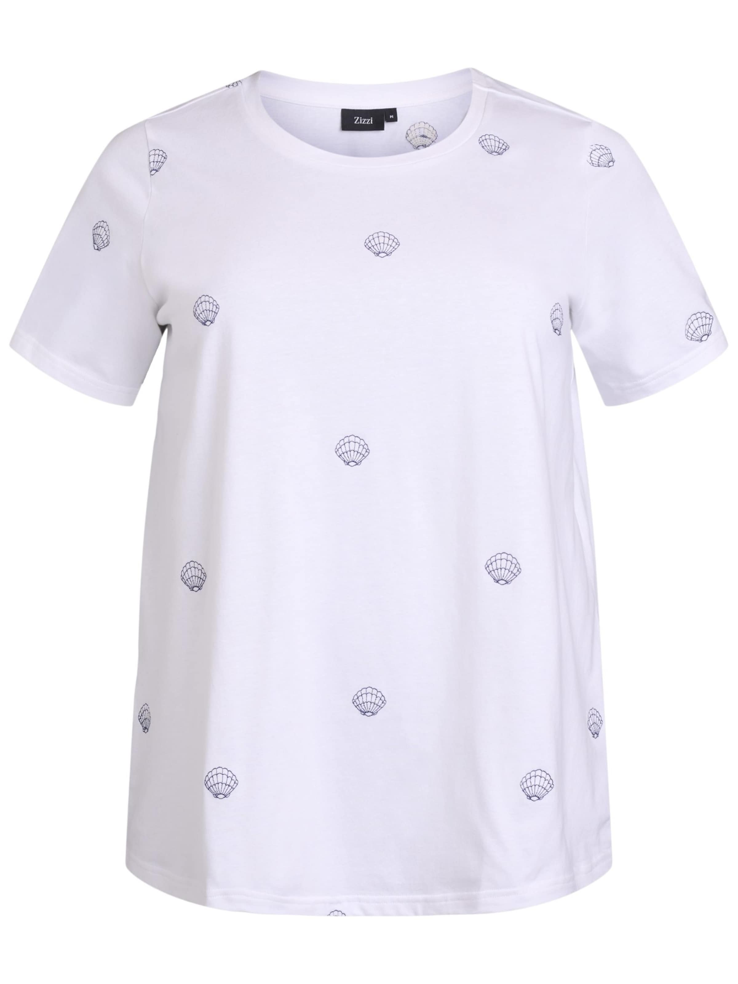 Zizzi - Camiseta &#x27;Velin&#x27; en blanco: frente