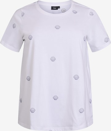 balta Zizzi Marškinėliai 'Velin': priekis