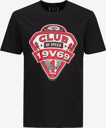 19V69 ITALIA - Camiseta 'Rafael Racing Club' en negro: frente