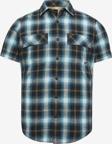 PME Legend Regular fit Button Up Shirt in Blue: front