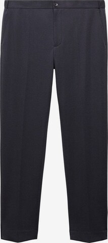 MANGO MAN Slim fit Pleated Pants 'Zurich' in Blue: front