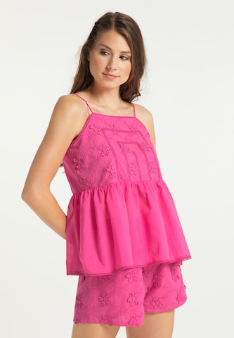 IZIA Top in Pink: front