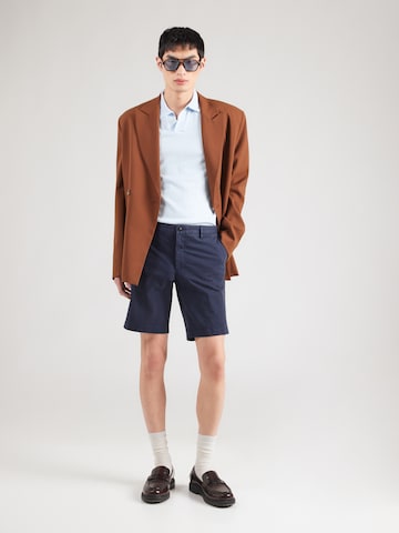 Hackett London Regular Chino 'KENSINGTON' in Blauw