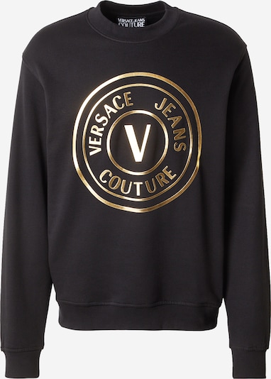 Versace Jeans Couture Sweater majica u zlatna / crna, Pregled proizvoda