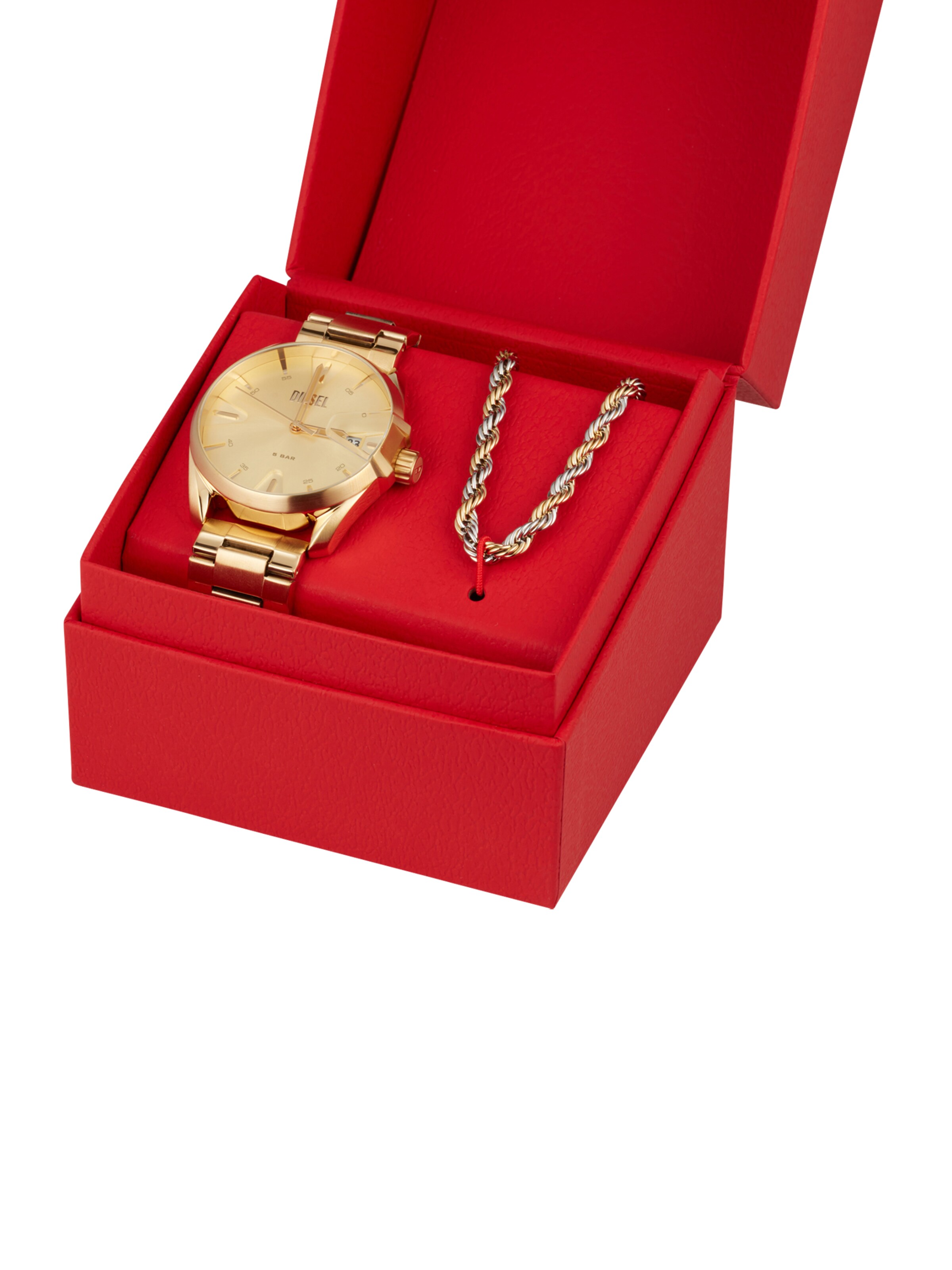 DIESEL Analoguhr in Gold