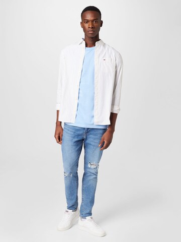 Tommy Jeans Regular fit Button Up Shirt in White