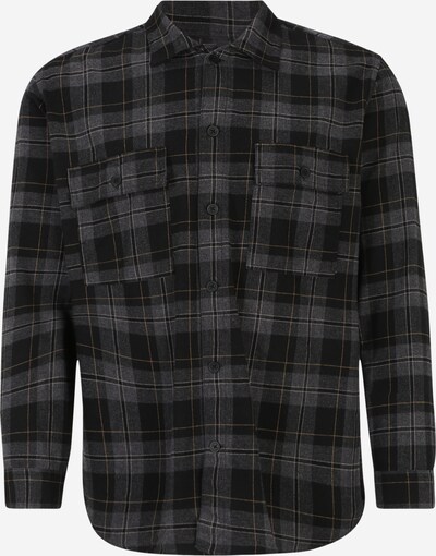 Jack & Jones Plus Camisa 'Fri' em castanho claro / acinzentado / preto / branco, Vista do produto