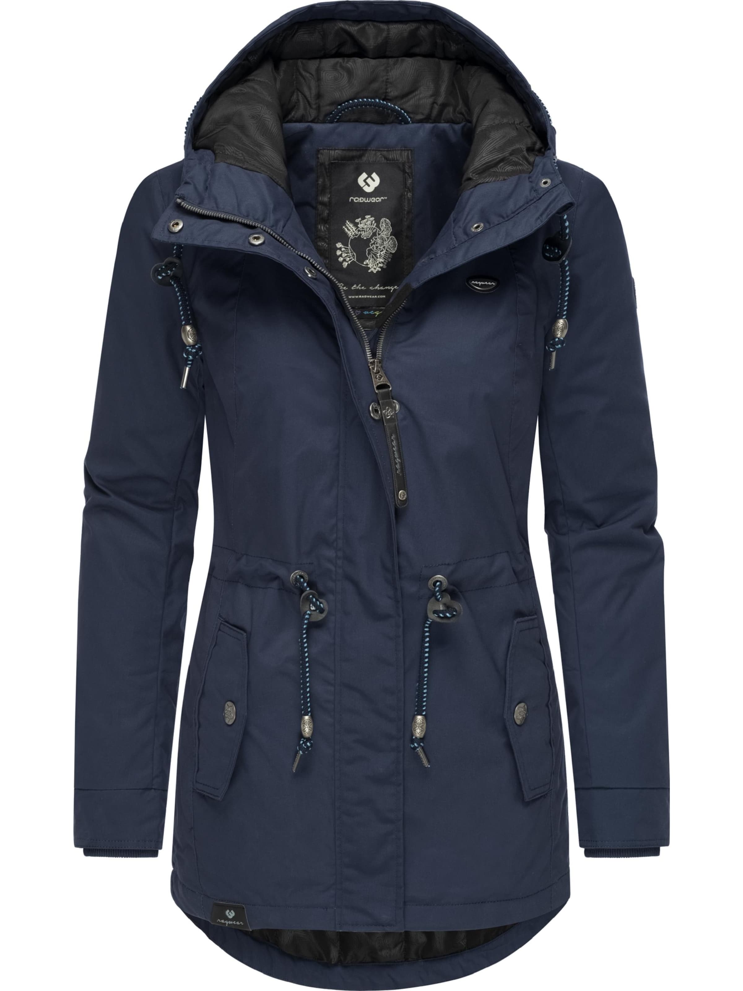 Parka d’hiver &#x27;Monadis&#x27; Ragwear en bleu : devant