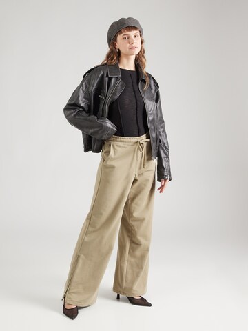 REPLAY - Pierna ancha Pantalón en verde
