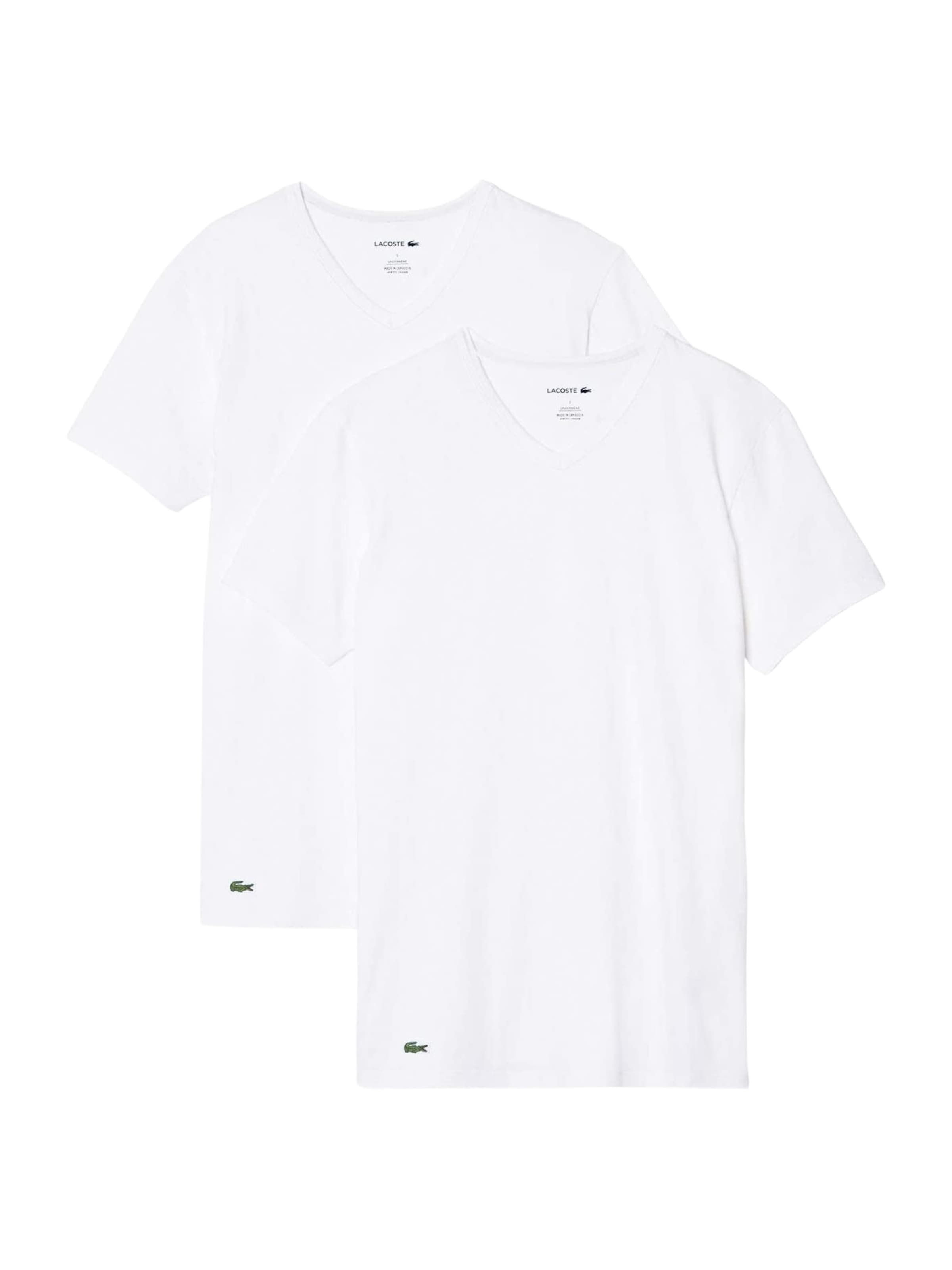 LACOSTE Обычный Футболка в Белый: спереди