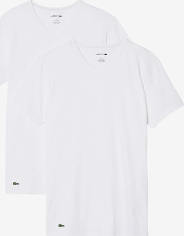 LACOSTE Regular Schlafshirt in Weiß: predná strana