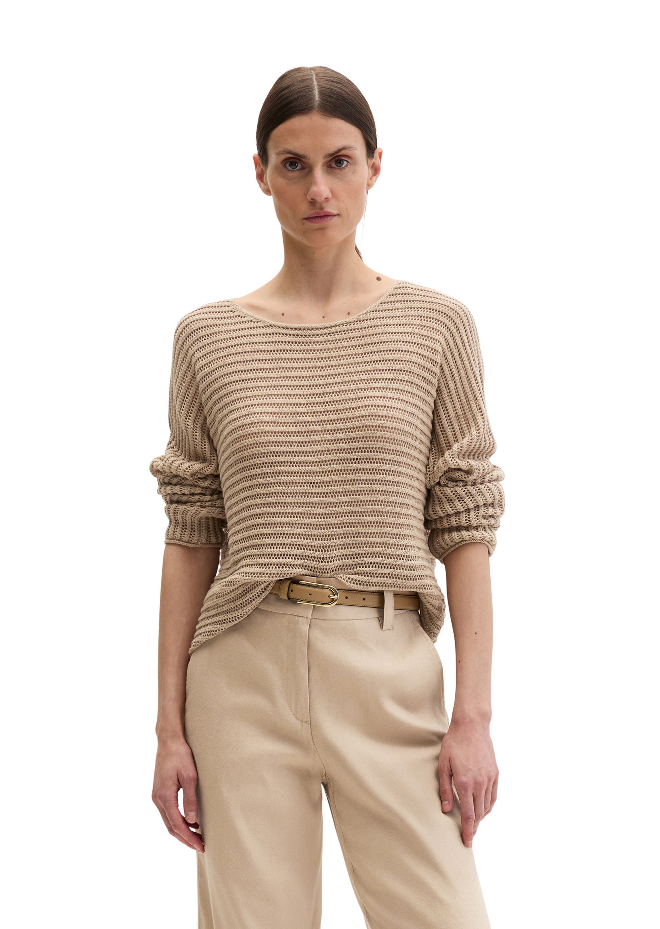 Marc O'Polo Sweater in Beige: front