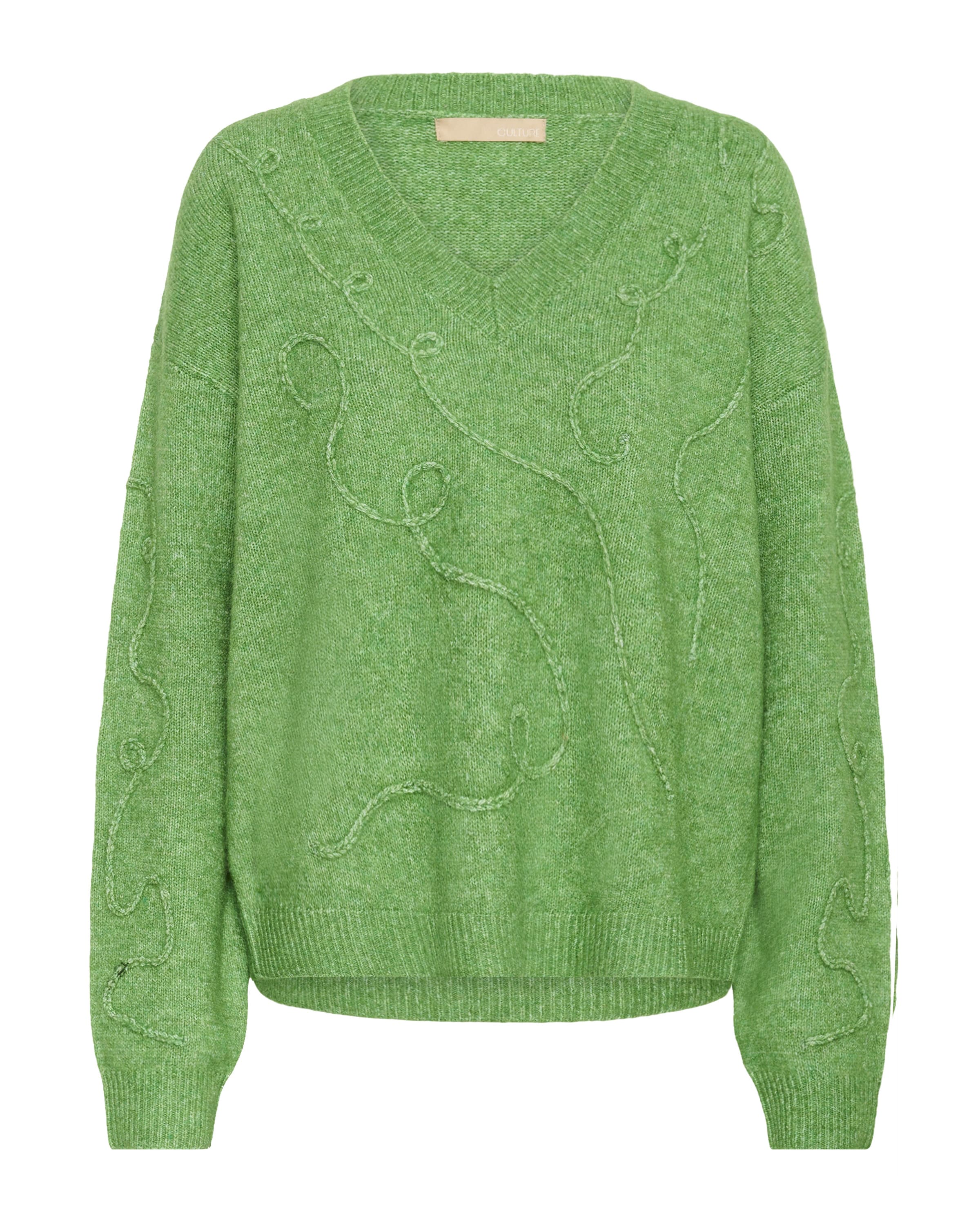 CULTURE Sweater in Green: front