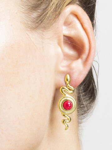 Orecchini 'EDRAK' di Luxenter in rosso