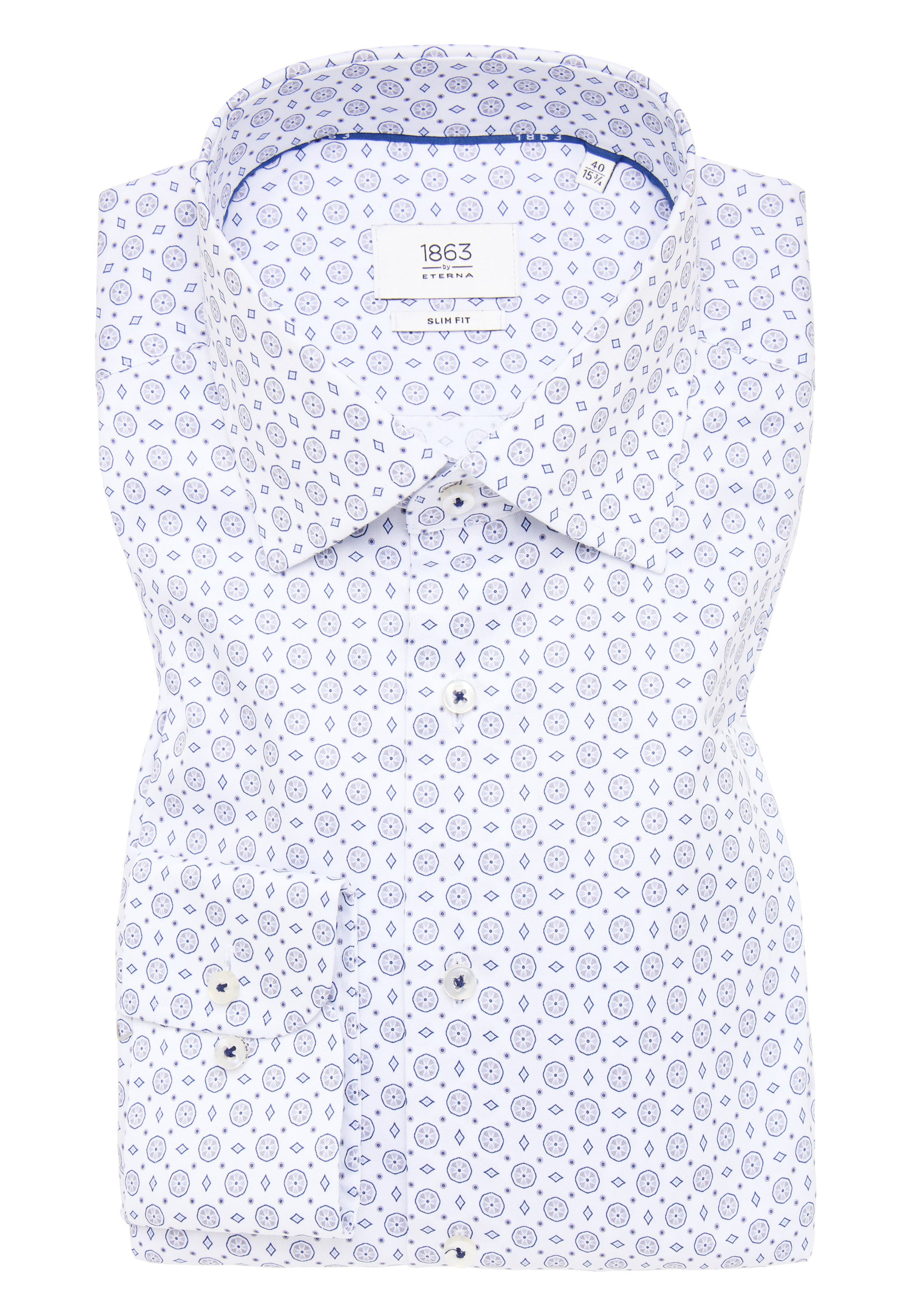 ETERNA Slim Fit Hemd in Weiß