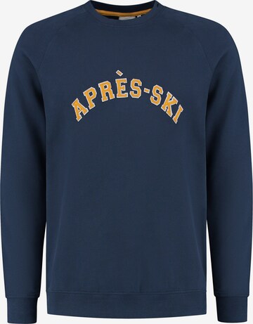 Shiwi Sweatshirt 'Aapres Ski' in Blauw: voorkant