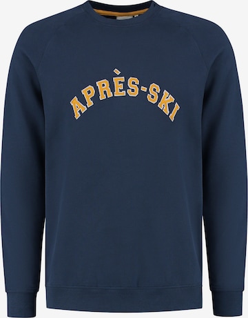 Shiwi Sweatshirt 'Aapres Ski' i blå: forside