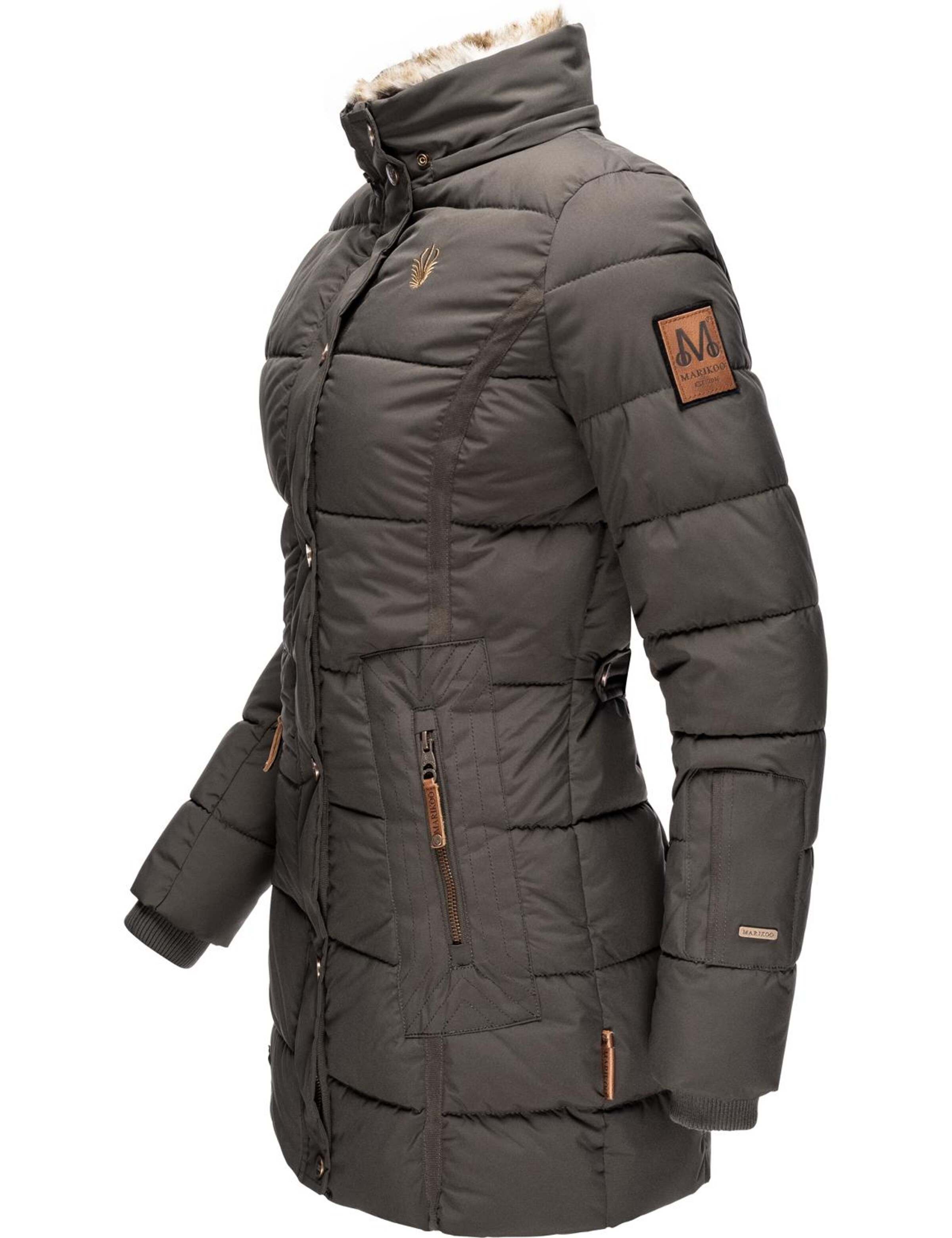 pelēks MARIKOO Ziemas mētelis