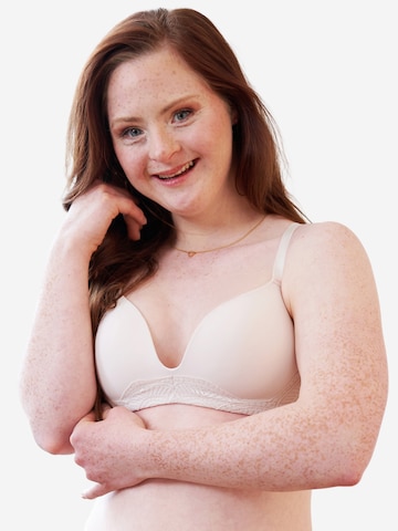 SugarShape T-shirt Bra 'Clara' in White: front