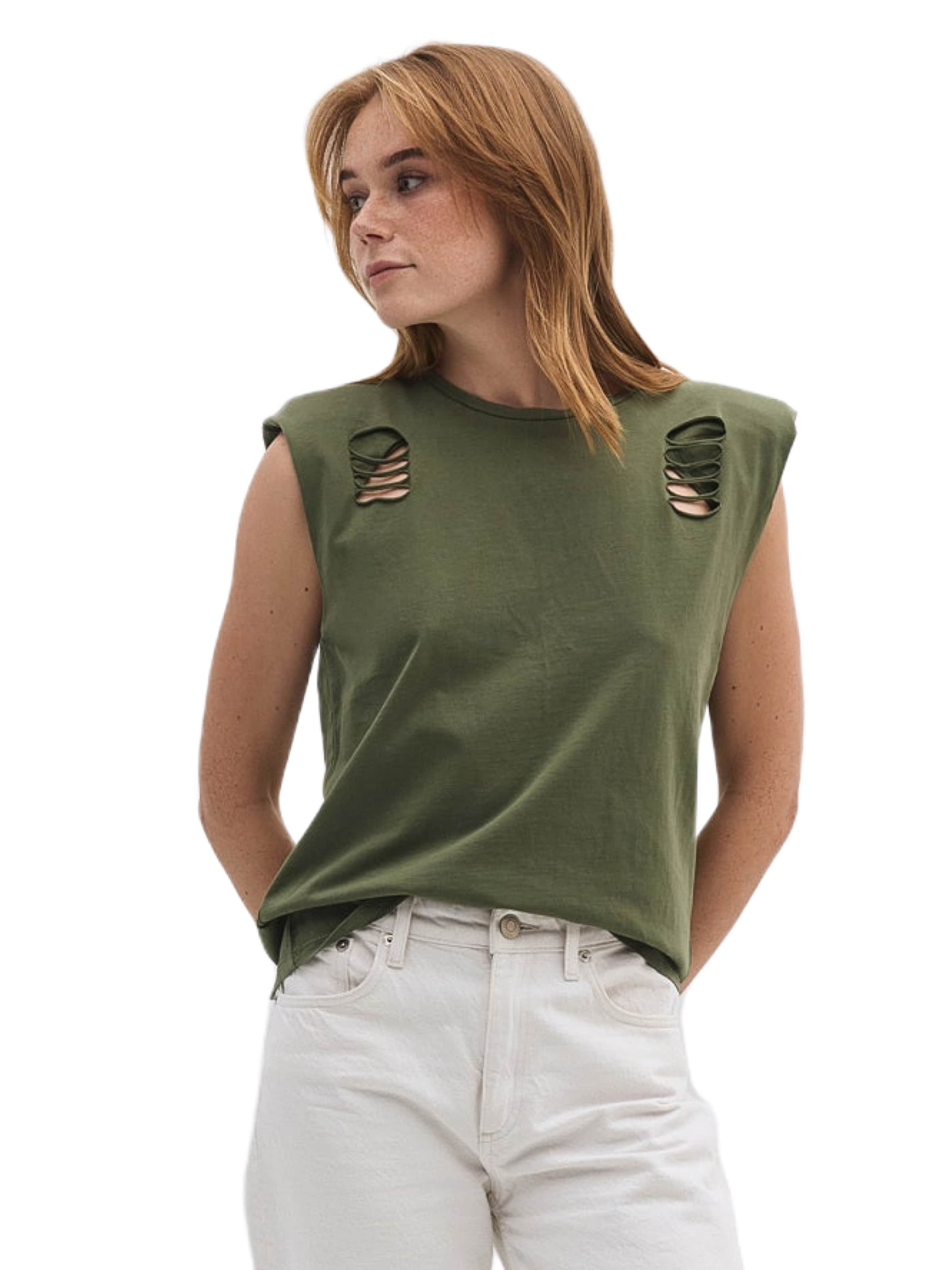 No Matter What Top in Groen: voorkant