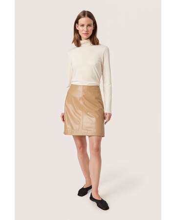 SOAKED IN LUXURY Skirt 'Olicia' in Brown