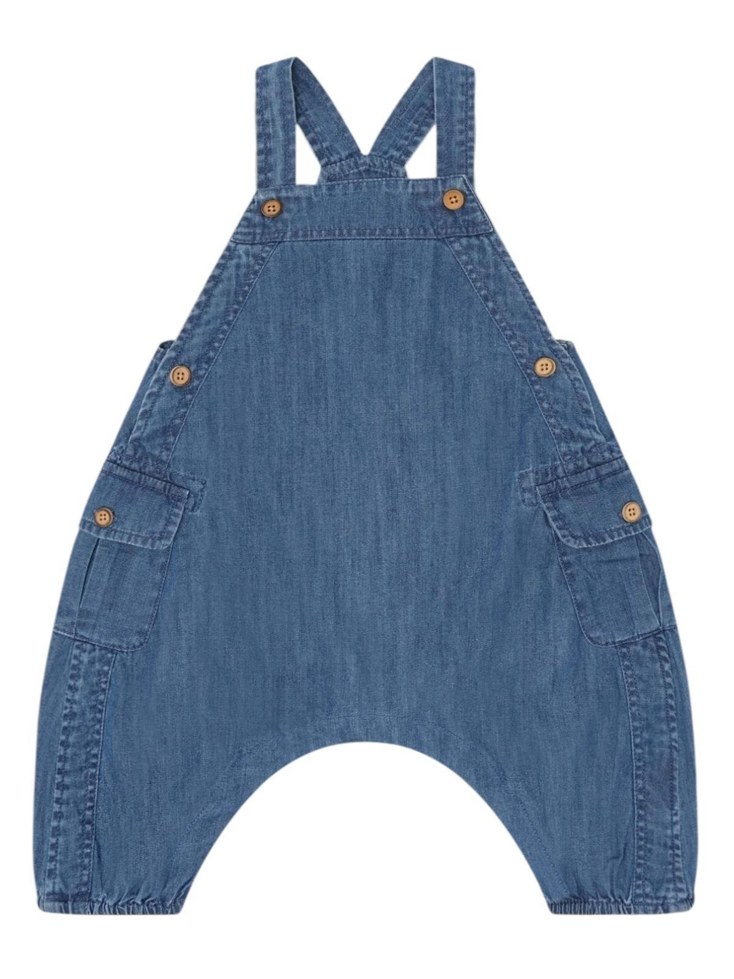 Hust & Claire Regular Latzhose 'HCMaks Chambray'‌‌‌‌‌‌‌ in Blau: Vorderseite