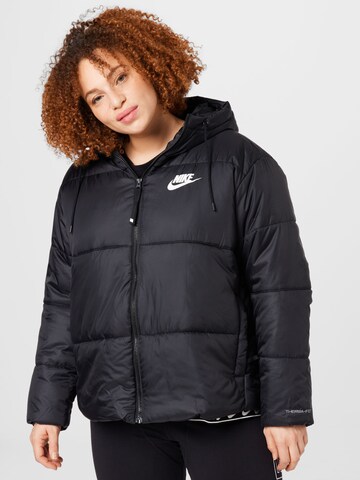 Nike Sportswear Winter Jacket in Black: front