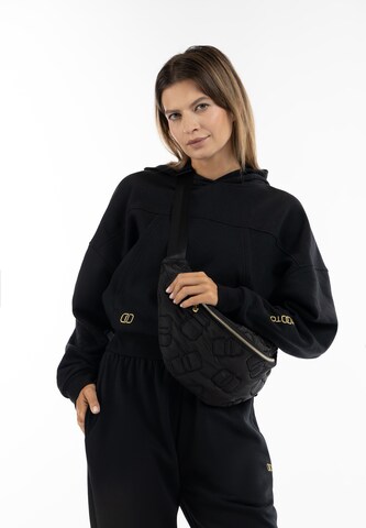 Hootomi Gürteltasche in Schwarz: Vorderseite