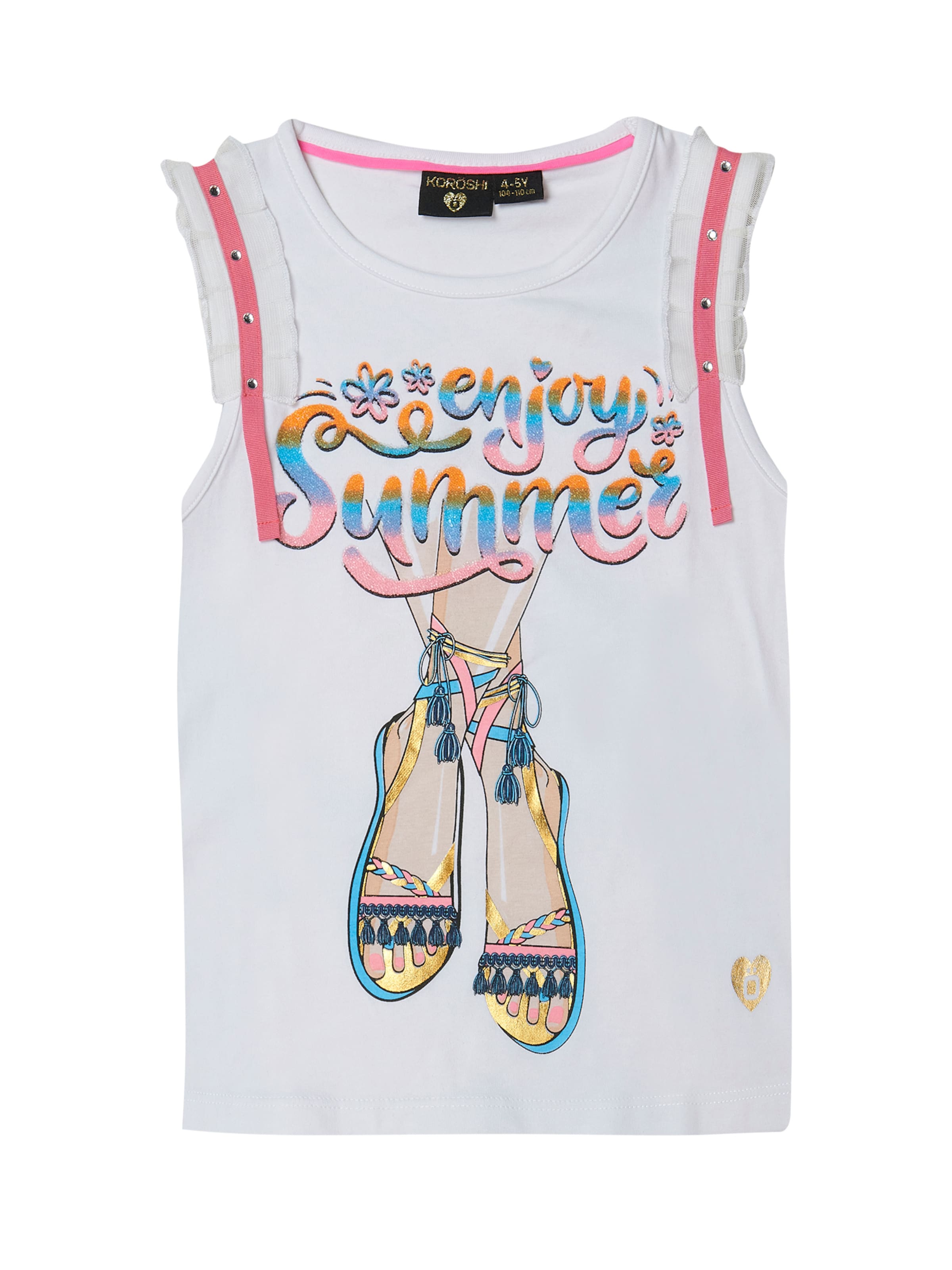 KOROSHI Top in White: front