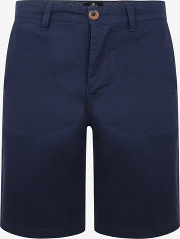 Pantalon chino 'Southsea' Threadbare en bleu : devant