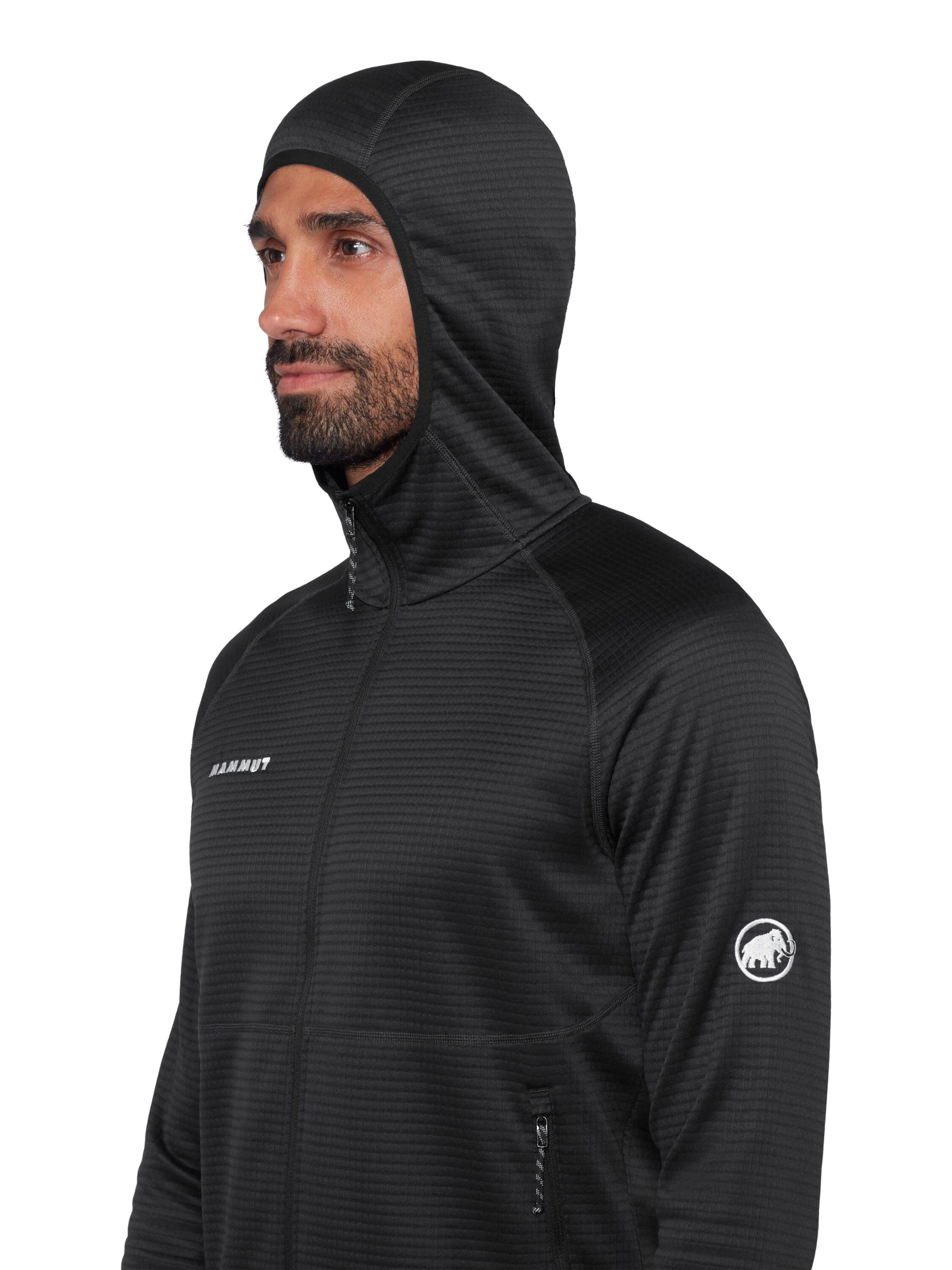 MAMMUT Funktionsfleecejacke ‘Crag' in Schwarz