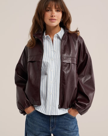 WE Fashion Between-season jacket in Purple: front