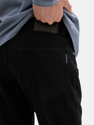 TOM TAILOR Slimfit Jeans 'Josh' in Schwarz
