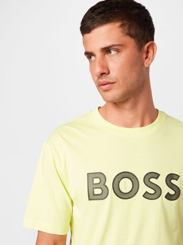 BOSS Green قميص 'Teeos' بلون أخضر