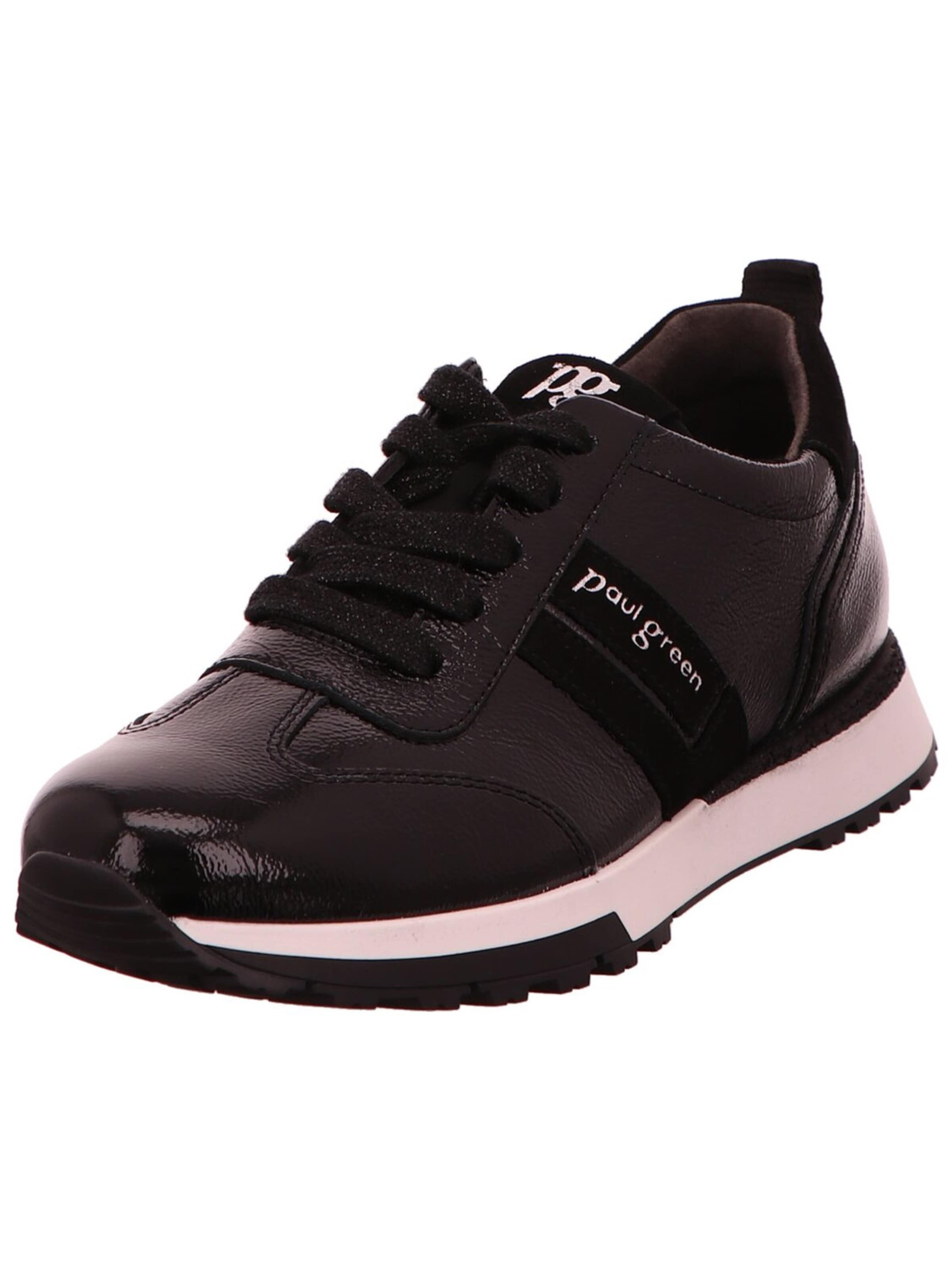 Paul Green Låg sneaker 'Sneaker Damen 5392-138 Lackleder in schwarz' i brun: framsida