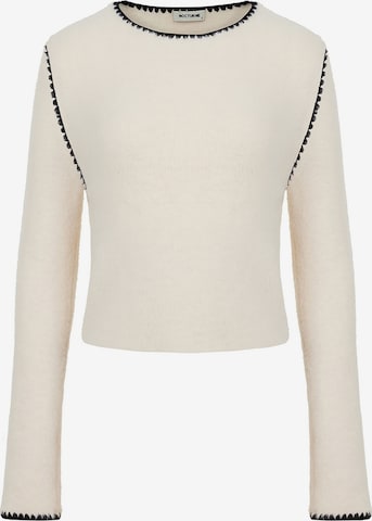 NOCTURNE Sweater in White: front