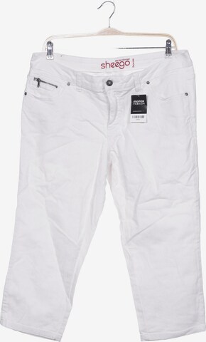 SHEEGO Jeans in 37-38 in White: front