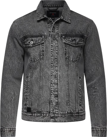 Ombre Übergangsjacke in Grau: Vorderseite